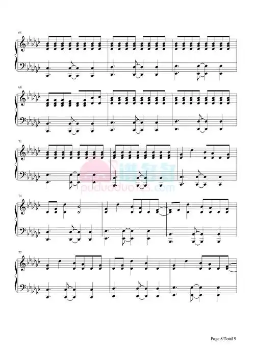 溯reverse钢琴谱完整版