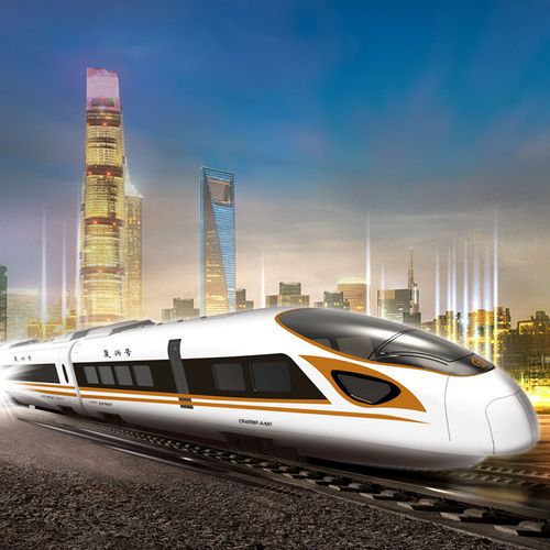 双鹰复兴号和谐号遥控火车充电动玩具地铁高铁动车男孩模型礼物