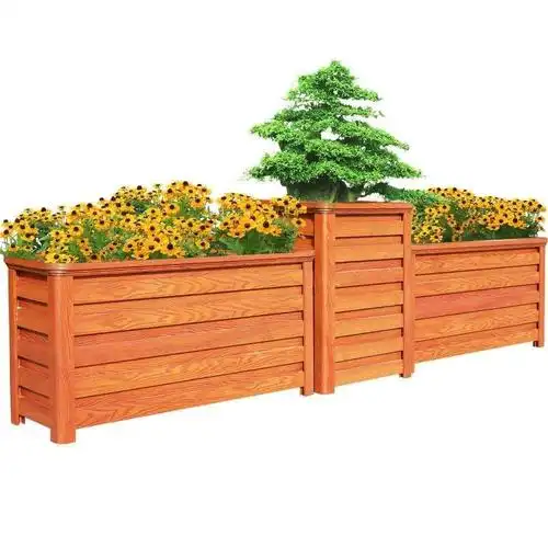 防腐木花箱  可订做 龙港市木箱花盆  户外种植箱 公园广场花箱花盆