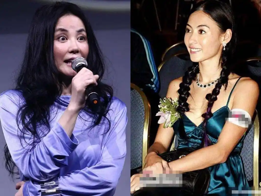 王菲穿公主裙撞衫张柏芝, 满屏都是大妈味, 网友: 谢霆锋真奇葩!