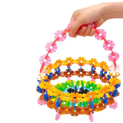 雪花片积木大号儿童智力玩具3-7岁拼图益智玩具塑料拼插安全无毒