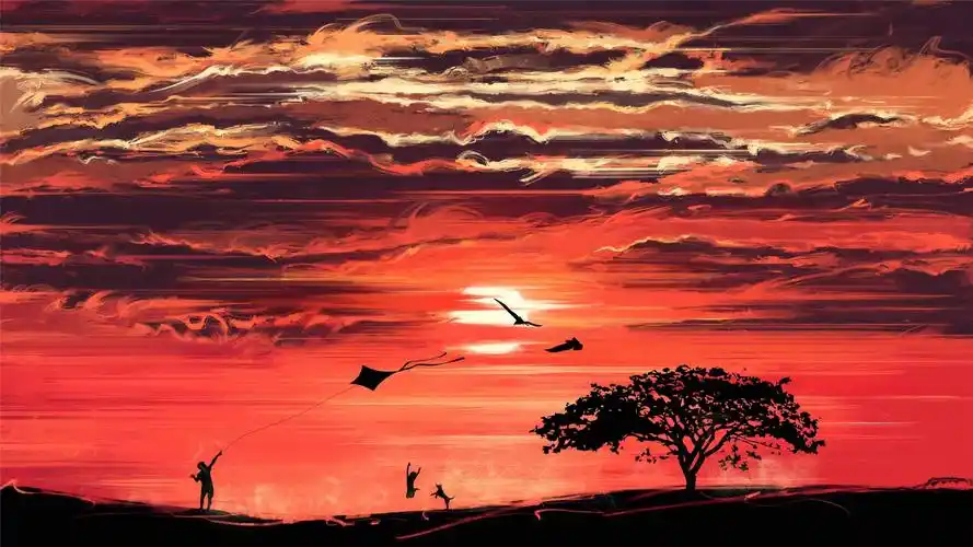 超美手绘意境风景高清桌面壁纸