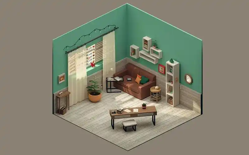 maya场景制作一个室内效果图_哔哩哔哩_bilibili