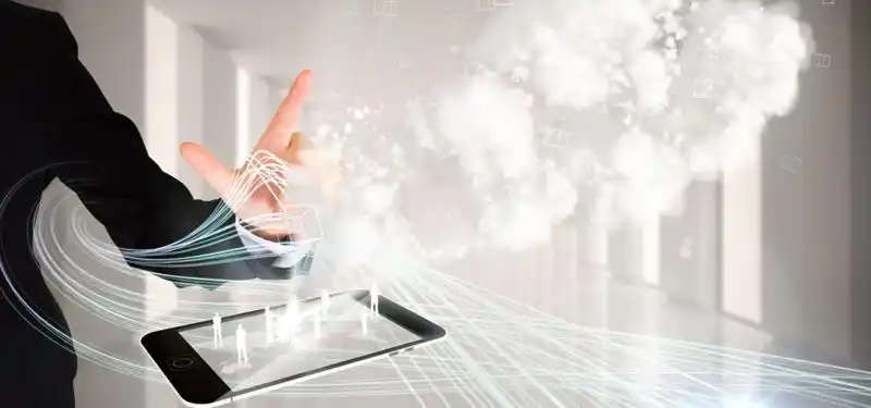 现代商务科技背景