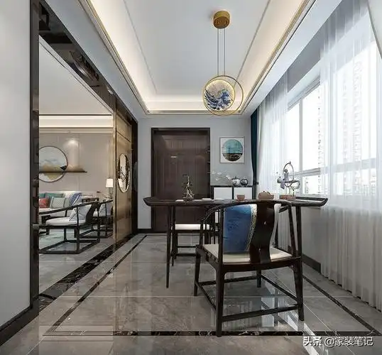 看了他家的中式风装修后,才知道什么是岁月静好,全屋简约还大气