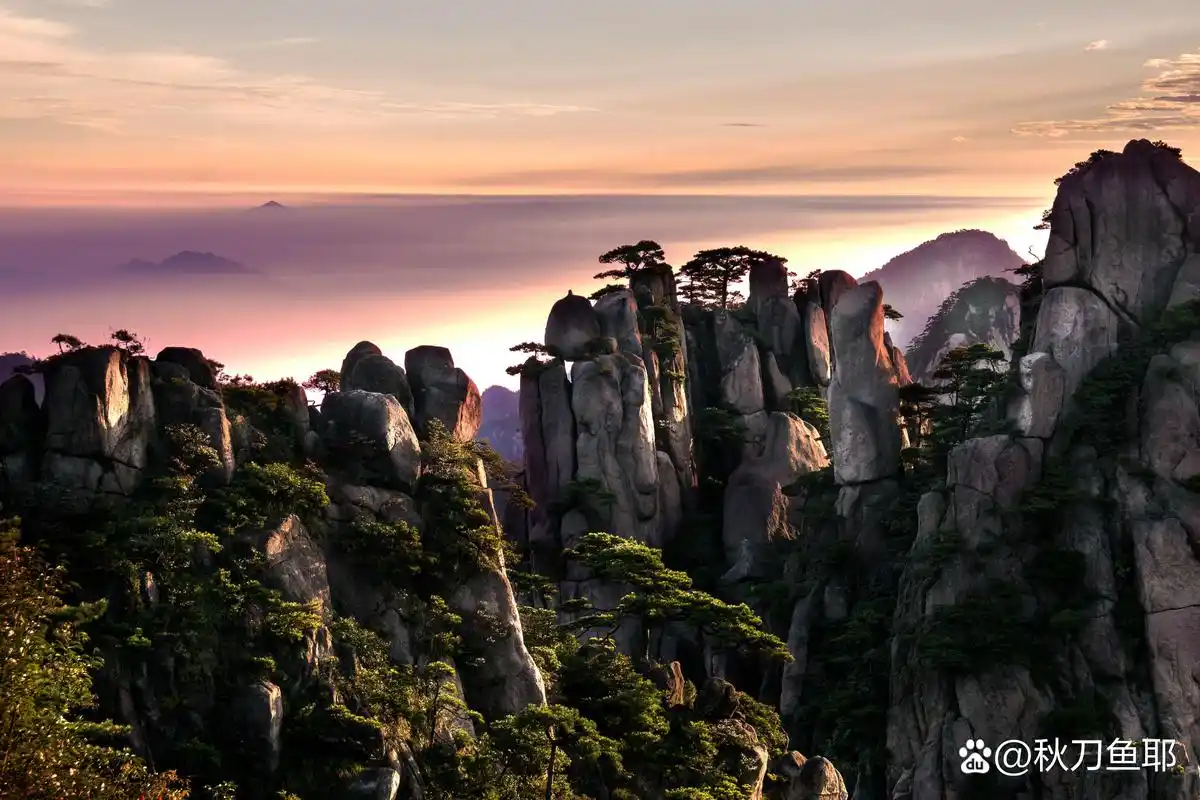 黄山,中华十大名山之一,世界文化与自然遗产.