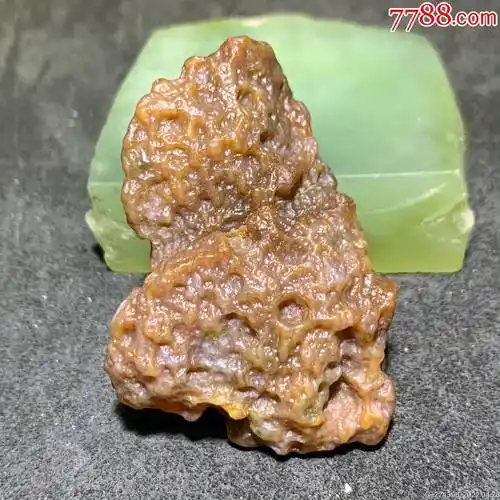 精美阿拉善高玉化蜂窝筋脉石原石一颗,_玛瑙_第1张_7788玉器收藏