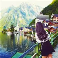 装点风景美女背影头像