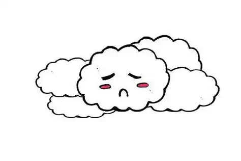 阴天景色简笔画