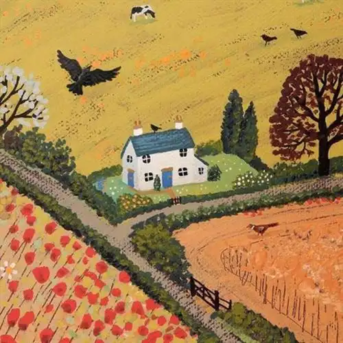 风景较难简单绘画教程_风景较难简单绘画作品(儿童画,手工画,简笔画