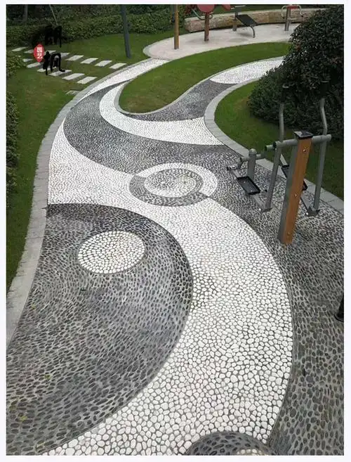 朗枫 天然大鹅卵石庭院铺路铺地鹅暖石石头花园园林园艺家用造景鹅软