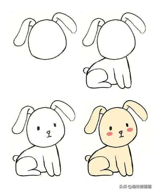 小兔子简笔画视频小兔子怎么画视频
