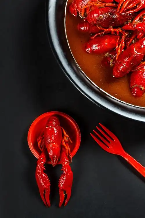 彩色系小龙虾美食摄影