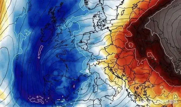吹起号角!北极涡旋南下,寒流将席卷欧洲大陆,24小时预警已开启