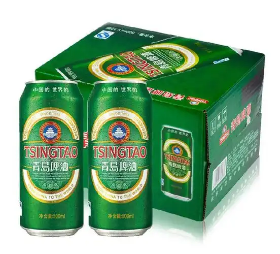 青岛啤酒(高罐装)500ml*12罐/箱口味纯正聚会佳饮