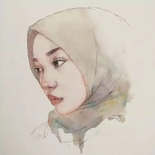 90后小哥的钢笔淡彩人物作品