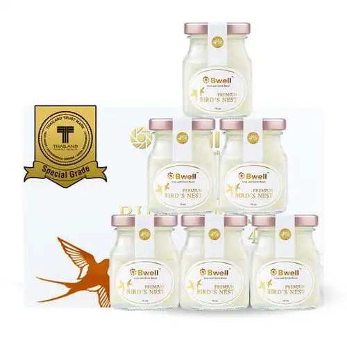 拍4件泰国bwell冰糖即食燕窝475ml6瓶