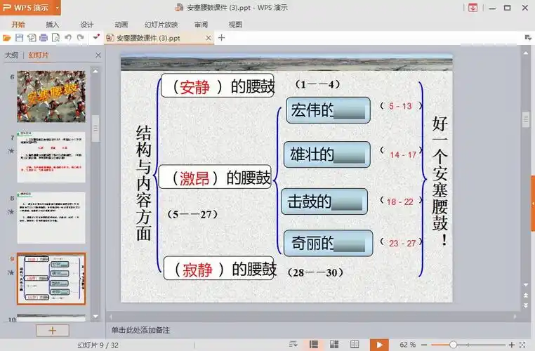 安塞腰鼓课件ppt2021 相关截图