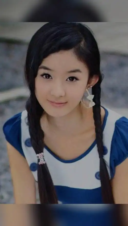 赵丽颖#赵丽颖早期图片,青春少女感满满,纯真而美好.