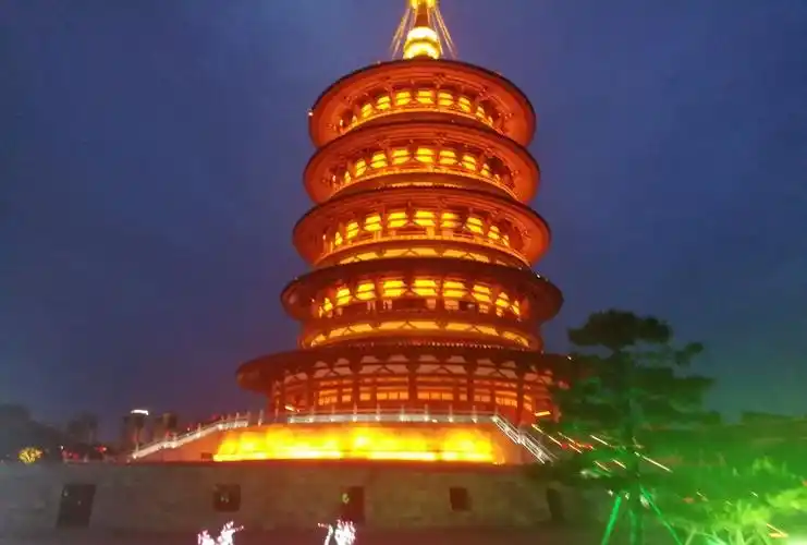 洛阳著名旅游景点天堂明堂夜景简介美图锦集