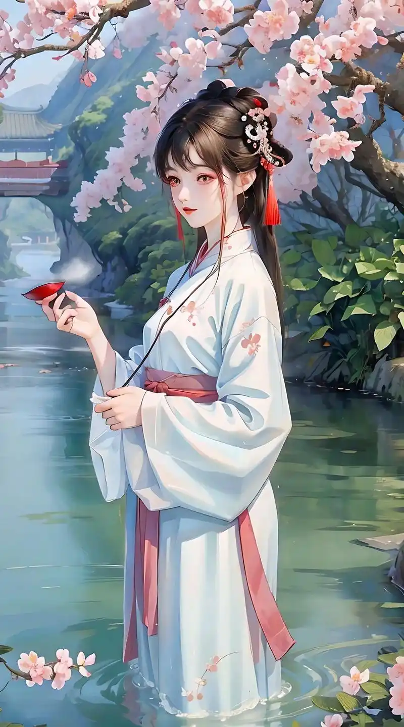 江南烟雨中古风汉服