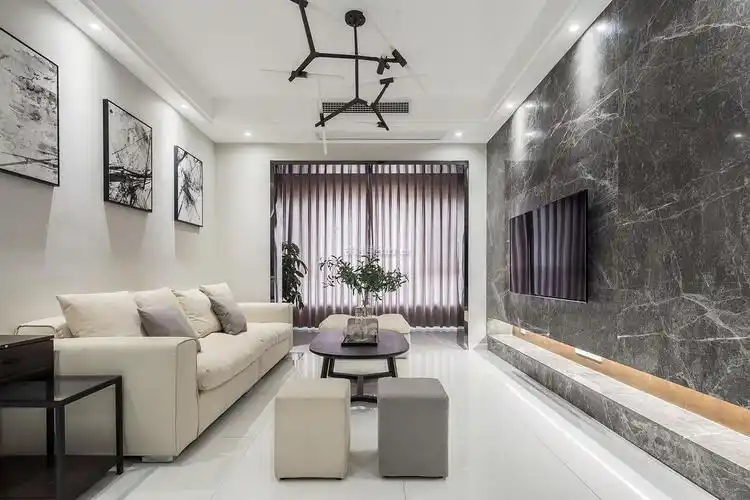 宝华帝华园时尚简约110平米三室两厅装修案例