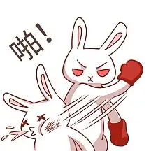 打架欺负人拳击小兔子表情包