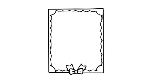 长方形边框简笔画手绘