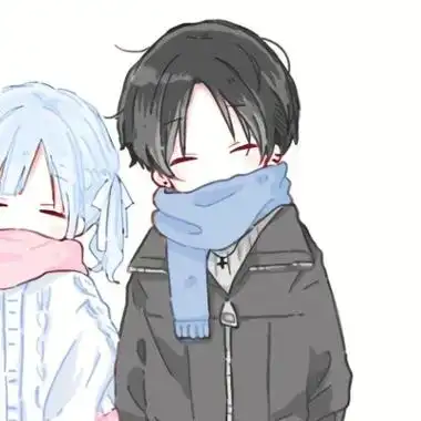 可爱憨憨傻傻的情侣头像图片