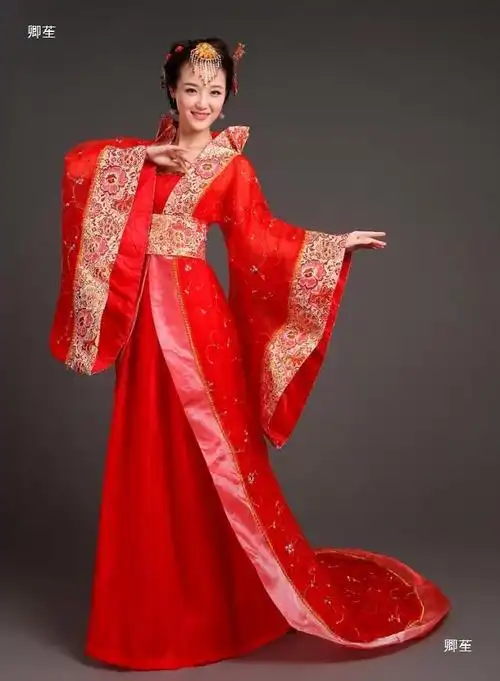 娘娘儿童演出服小公主创意出租古装服装唐朝皇后舞台仙气飘飘