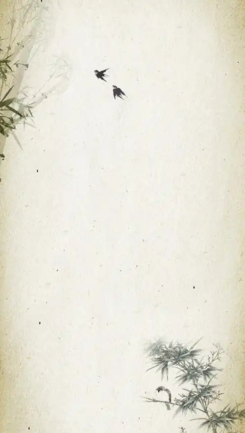 当前素材简约水墨中国风海报背景设计