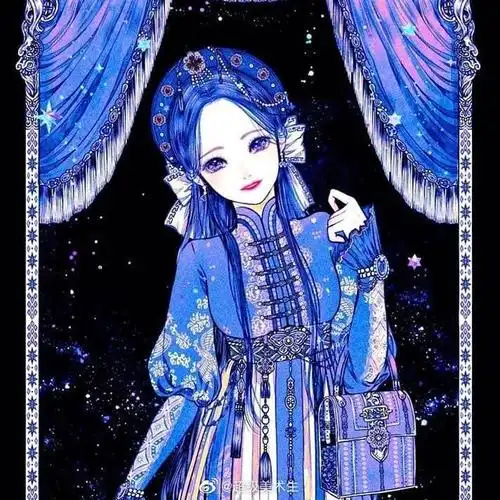 画风精致的古典梦幻仙女    人物插画,漫画艺术家