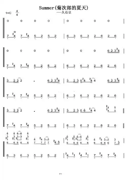 钢琴谱简单易学钢琴名曲 新手简单的钢琴曲谱音乐(新) 流行曲简谱初学