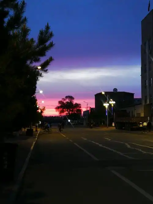 晚霞- 花粉随手拍夜景 花粉俱乐部