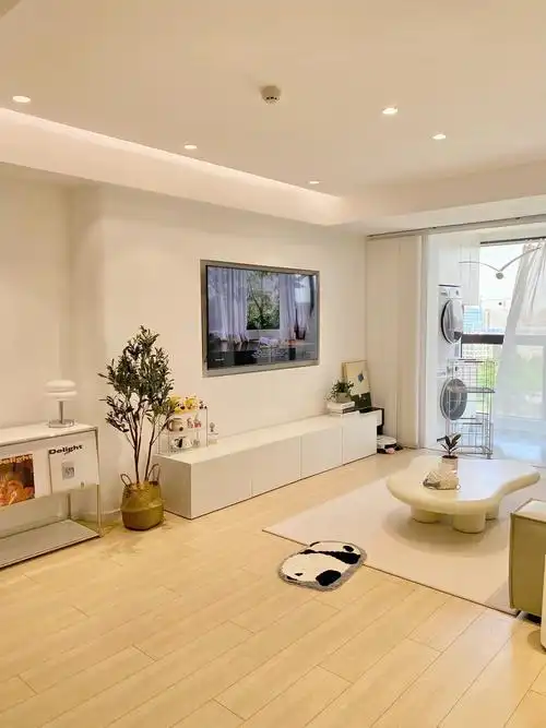 小户型客厅这样装,朋友都以为我家有120平09