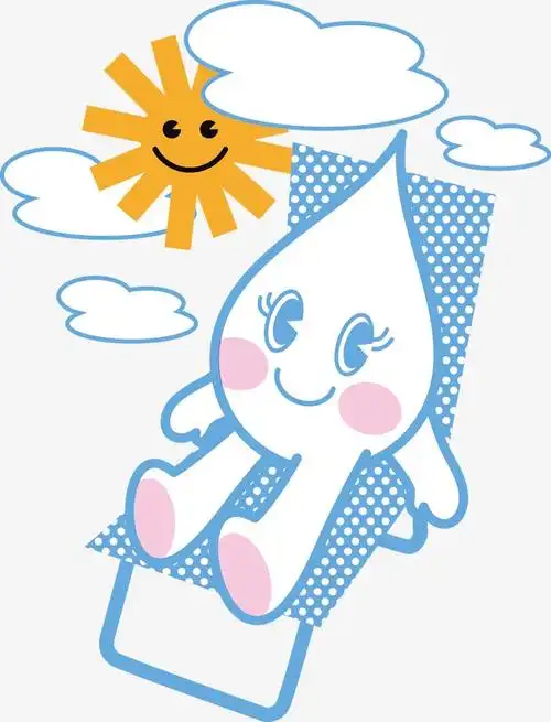 卡通小水滴