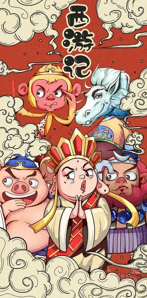 西游记师徒四人的简笔画 西游记师徒四人的简笔画怎么画