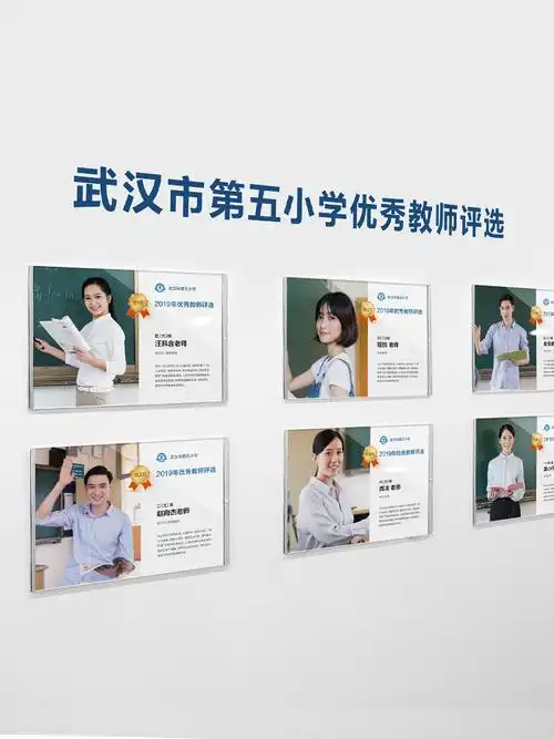 教师简介展示墙相框规章制度牌员工风采竖式亚克力挂墙资质证书框