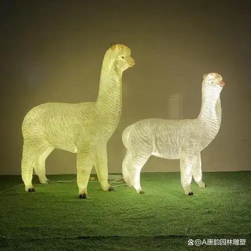 玻璃钢发光动物雕塑,透光雕塑