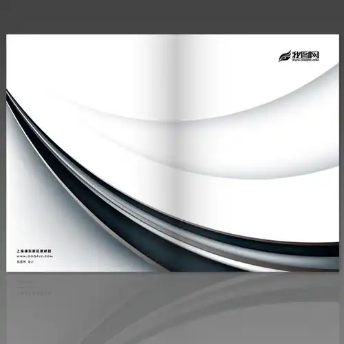 【psd】简约线条 高档画册封面设计模板下载