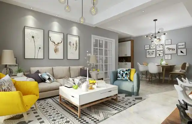 意想不到的神奇效果,110平米的三居室,现代风格只花了4万,太值了!