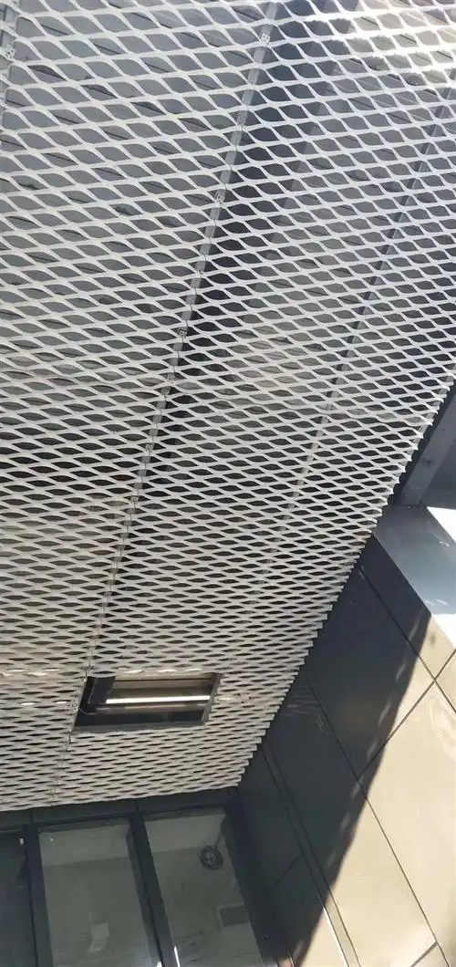 铝拉网板天花吊顶黑色铝网板定制