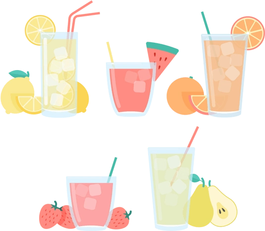 夏日水果加冰饮料