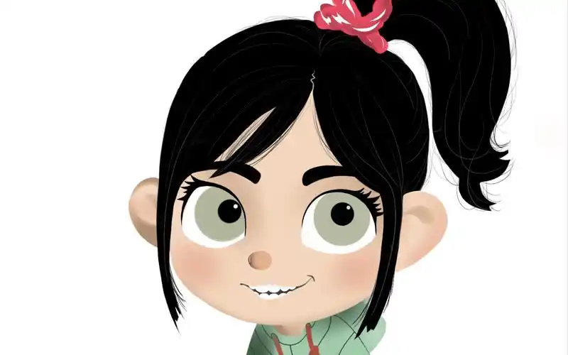 【ipad procreate】新人绘画过程《无敌破坏王2》云妮洛普_哔哩哔哩