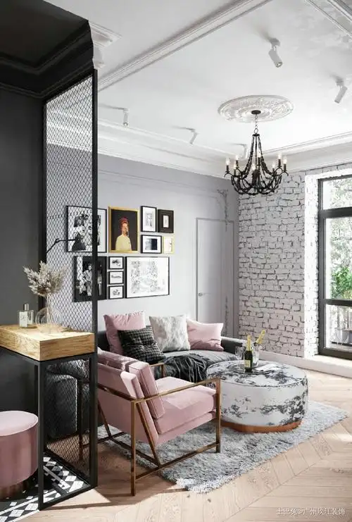 现代北欧设计混搭也可以小清新客厅现代简约客厅设计图片赏析