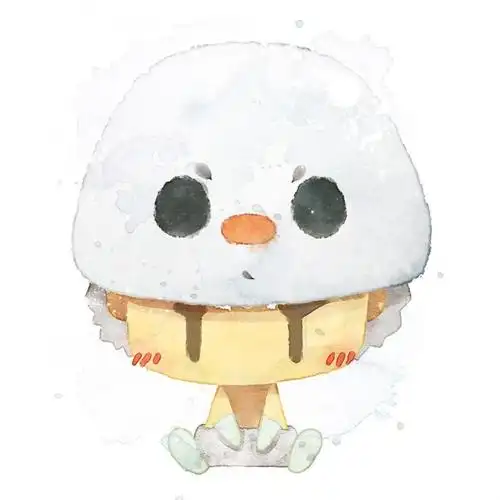 圣诞情侣头像男用:扮成小雪人的男孩