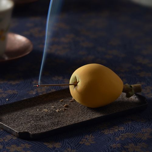 手工陶瓷枇杷香插茶宠摆件精品禅意茶道水果招财创意茶宝茶盘装饰
