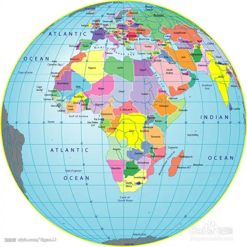 地球仪上有一些在地球上实际并不存在的地理事物,例如,用于确定淀理