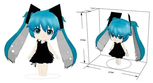 初音深海少女q版纸模型