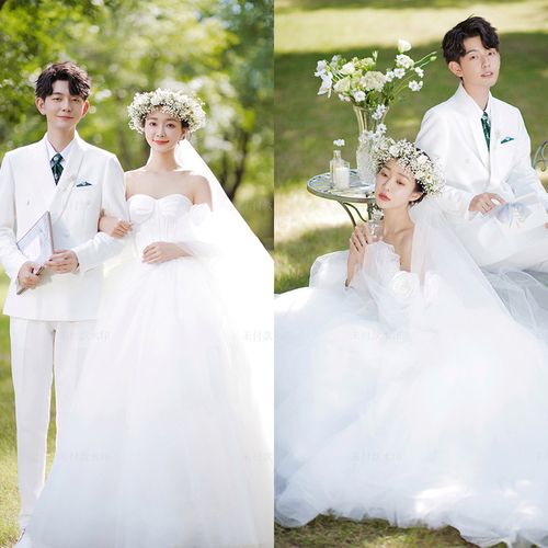 2022年影楼外景韩式白纱新婚纱照样片小清新婚纱客片样照797